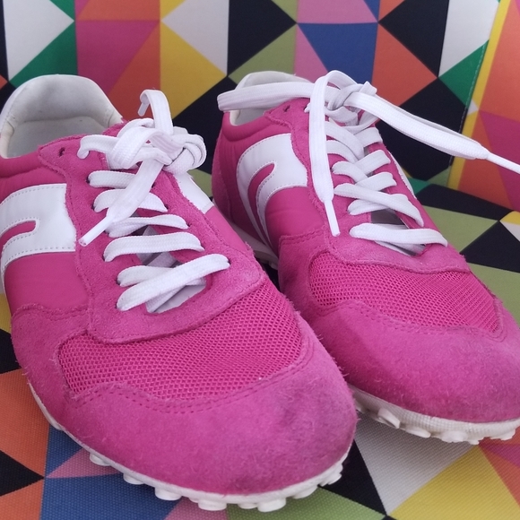 ***SOLD***Geox D Snake pink suede sneakers running shoes - Picture 5 of 6